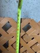 Lot of Three Plastic Diamond Lattice Panels
