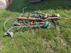 Bicycle, Polens and Weed Eater String Trimmers and misc.