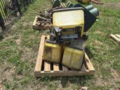Set of Six John Deere Planter Seed Boxes