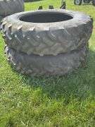 Two Goodyear 480/80R42 Tractor Tires