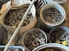 Assorted Hardware: Bolts, Nuts, Washers, and Metal Parts