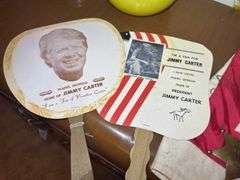 Jimmy Carter Campaign Fan Lot with Memorabilia