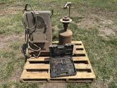 GE Arc Welder, Lincoln Engineering Wheel Balancer & Craftsman Tool Set