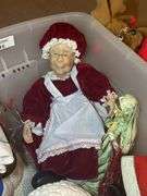 Assorted Holiday Decorations - Santa, Snowmen, Reindeer