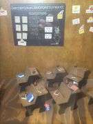 Miniature Schoolroom Scene-CONTENTS ONLY Display Cabinet Not included