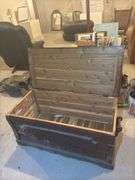 Wooden Cedar Lined Trunk