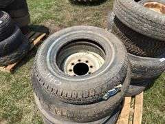 Lot of Various Tires, Some with Wheels