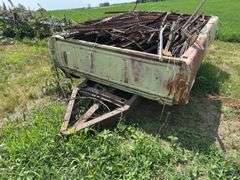 Ford Pickup Bed Trailer with T post/Scrap Metal