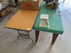 Two Tables - One Folding and One Wooden