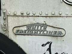 White Freightliner Cabover Tractor Truck