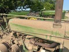 John Deere Unstyled A with Buzz Saw attachment, 1938