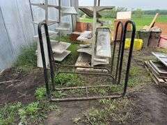 Large Retail Display Shelving Unit and firewood racks
