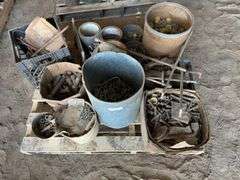 Assorted Hardware: Bolts, Nuts, Washers, and Metal Parts