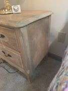 Wooden Two-Drawer Nightstand