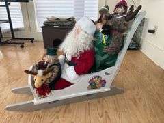 Decorative Santa Sleigh with Figurines