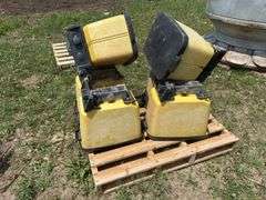 Set of Six John Deere Planter Seed Boxes