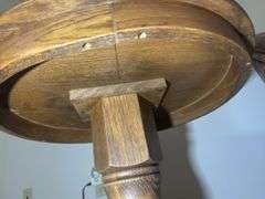 Round Wood Side Table