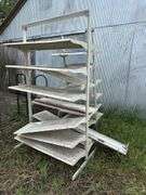 Large Retail Display Shelving Unit and firewood racks