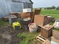 Collection of Wood Furniture Components and Other Items