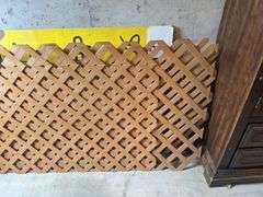 Lot of Three Plastic Diamond Lattice Panels