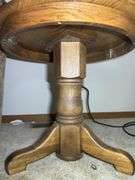 Round Wooden Lamp Table