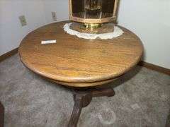 Round Wood Side Table