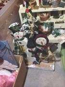 Mixed Lot of Holiday Decorations and Figurines