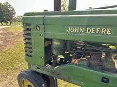 John Deere A with Power steering. 1951