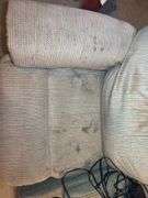 Two-Seat Upholstered Reclining Loveseat with Console