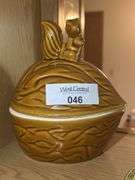 Ceramic Squirrel Salt and Pepper Shaker, Acorn/Squirrel Cookie Jar, Trinket Dish, Creamer and Plates