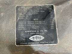 Sioux Valve Face Grinding Machine by Albertson & Co.
