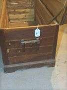 Wooden Cedar Lined Trunk