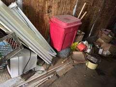 CONTENTS ONLY OF TRAILER-Assorted Household Items, Refrigerator, File Cabinets, and More