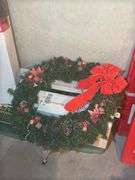 Christmas Holiday Decoration Lot: Trees, Wreaths, and More