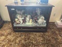 Console TV converted to Lighted Display Cabinet-NO CONTENTS