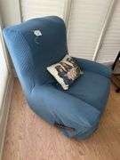 Lane Rocker Recliner with Cover & Decorative Pillow