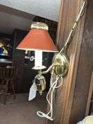 Pair of Beaded Hanging Lamps and Wall Sconce Lighting Fixture Lot