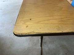 Two Tables - One Folding and One Wooden