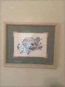 Framed Birdhouse Prints, Angel, and Other Wall Decor