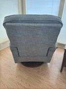 La-Z-Boy Blue Fabric Swivel Rocker Recliner Chair