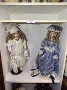 Two Collectible Porcelain Dolls