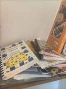 Household Items - Cookbooks, Cleaning Supplies, Basket, and More