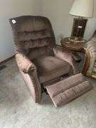 Brown Corduroy Recliner/Rocker