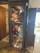 Lighted Glass/Wooden Display Cabinet-CABINET ONLY NO CONTENTS