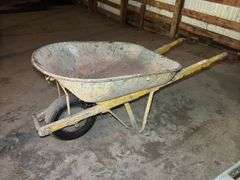 Yellow Construction Wheelbarrow