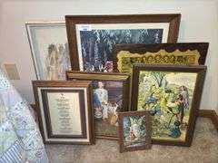 Assorted Framed Prints and Artwork