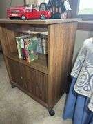 Rolling Media Cabinet (No Contents included)