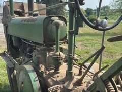 John Deere Unstyled A with Buzz Saw attachment, 1938