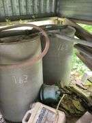 Three Assorted Barrels with Pump