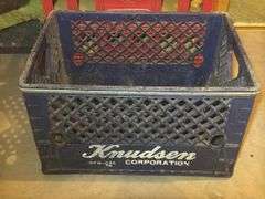 Lot of Coca-Cola and Knudsen Beverage Crates